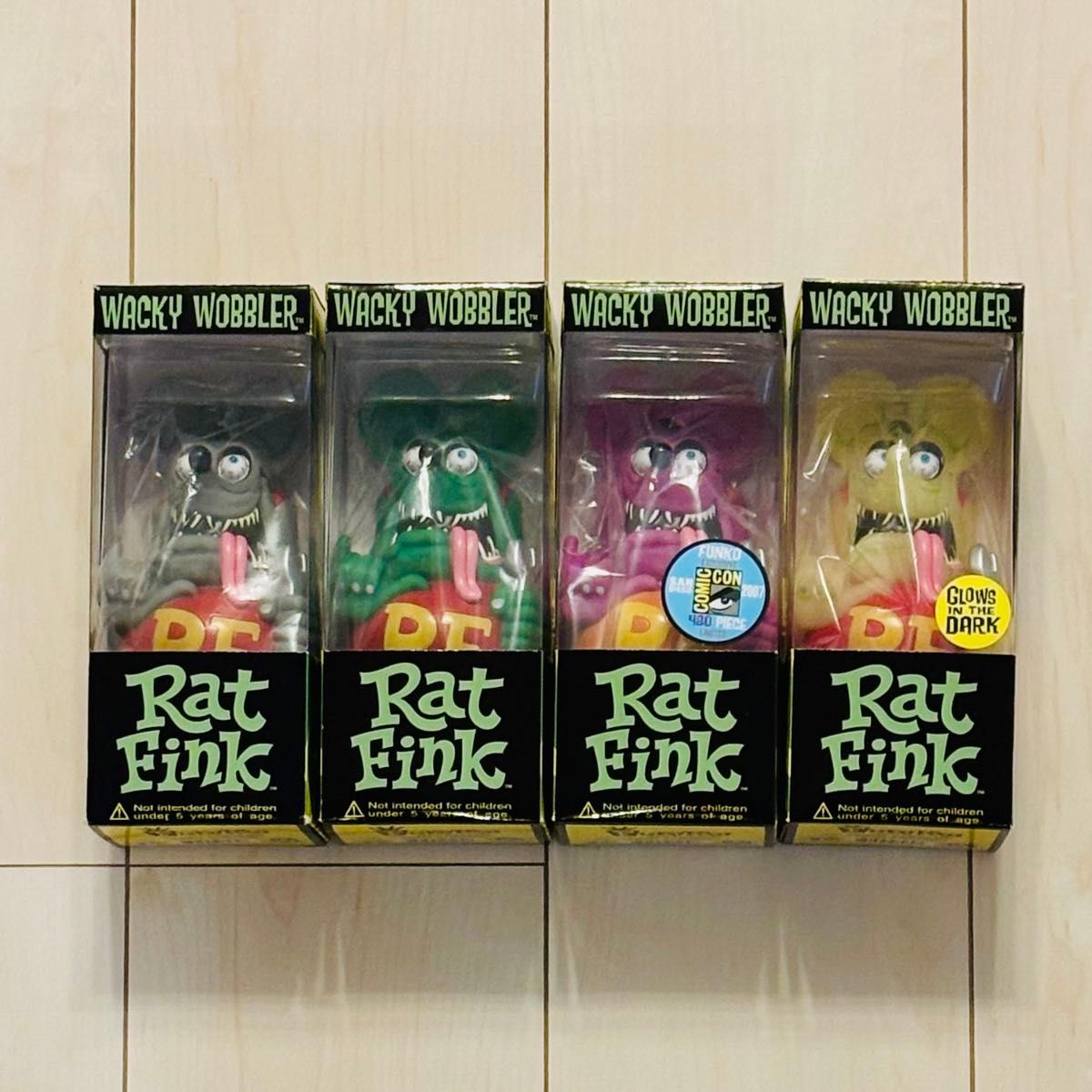 Rat Fink Wacky Wobbler 4体セット Rat Fink WACKY WOBBLER フィギュア 4体セット|Yahoo!フリマ