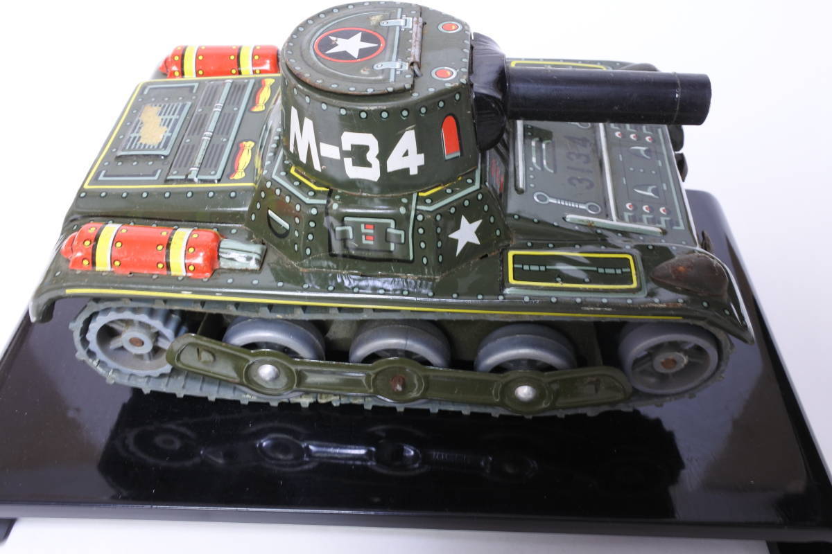  missed 60 period toy tin plate M-34 tank * tanker made in Japan ⑥