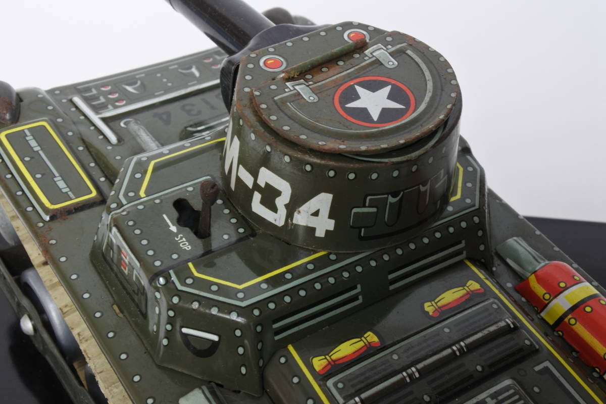 懐かしい60年代おもちゃ ブリキ M-34 戦車・タンク 日本製 ③ 懐かしい60年代おもちゃ ブリキ M-34 戦車・タンク 日本製 ③