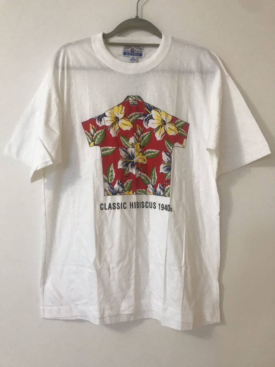 ハワイ 半袖Tシャツ アロハ柄 オーバーサイズ M ビッグTの画像1