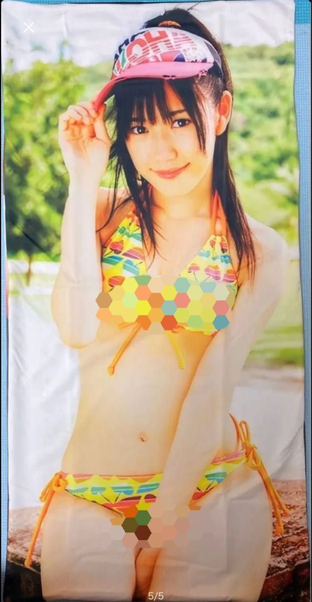 渡辺麻友 抱き枕カバー 渡辺麻友さんの抱き枕カバー/90㎝・45㎝/赤・黄ビキニ|Yahoo
