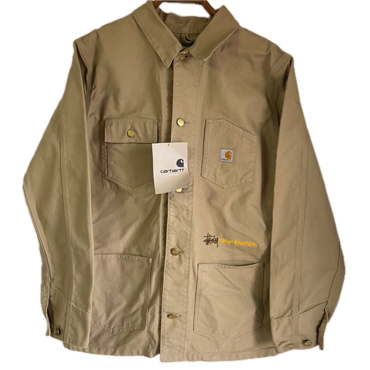 old stussy オールドステューシー カーハート carhartt L デッドストック 90s 00s Old Stussy カーハート カバーオール
