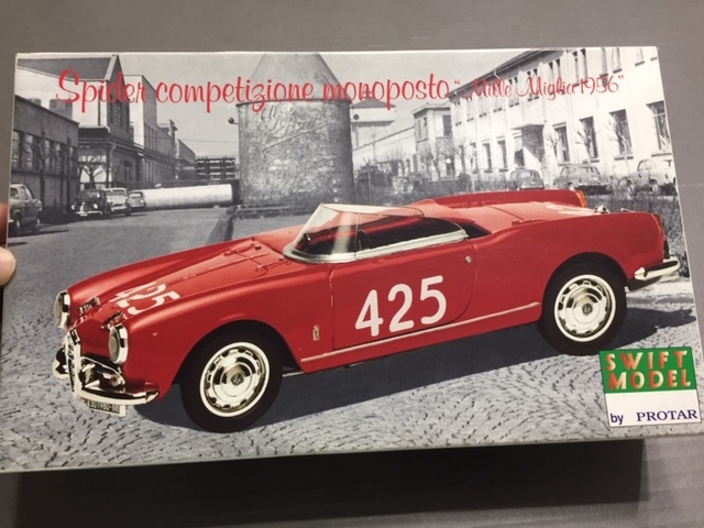 アルファロメオ　スパイダー　1956 Mille Miglia　 1/24 スウィフトモデル/プロター #CAR