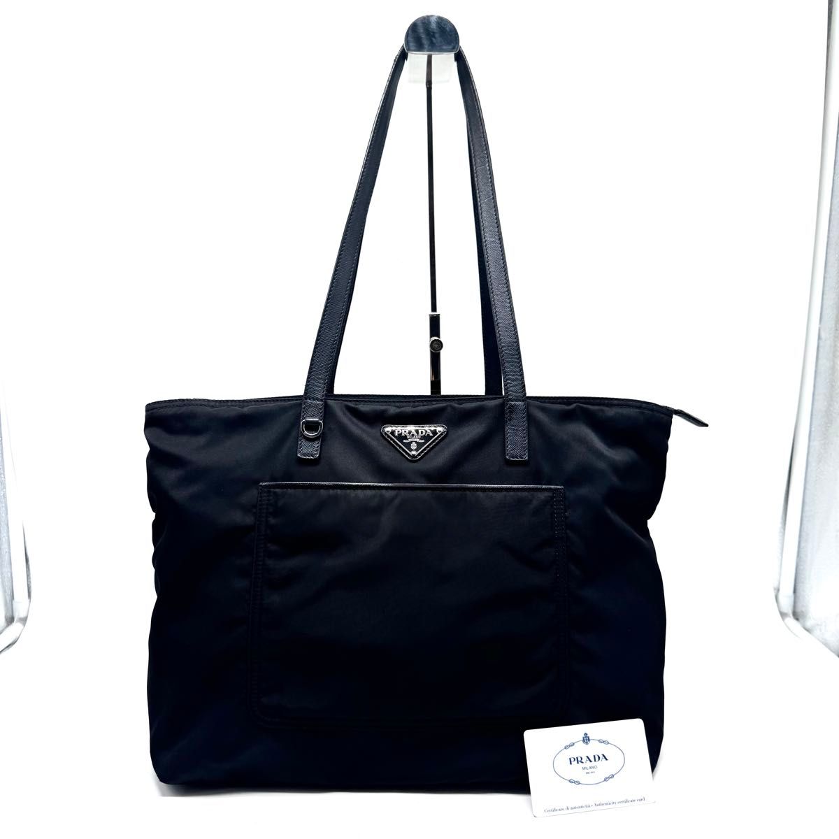 【Bランク美品】PRADA プラダ / サフィアーノ トートバッグ 近年モデル店 ・Gカード付き】PRADA プラダ トートバッグ