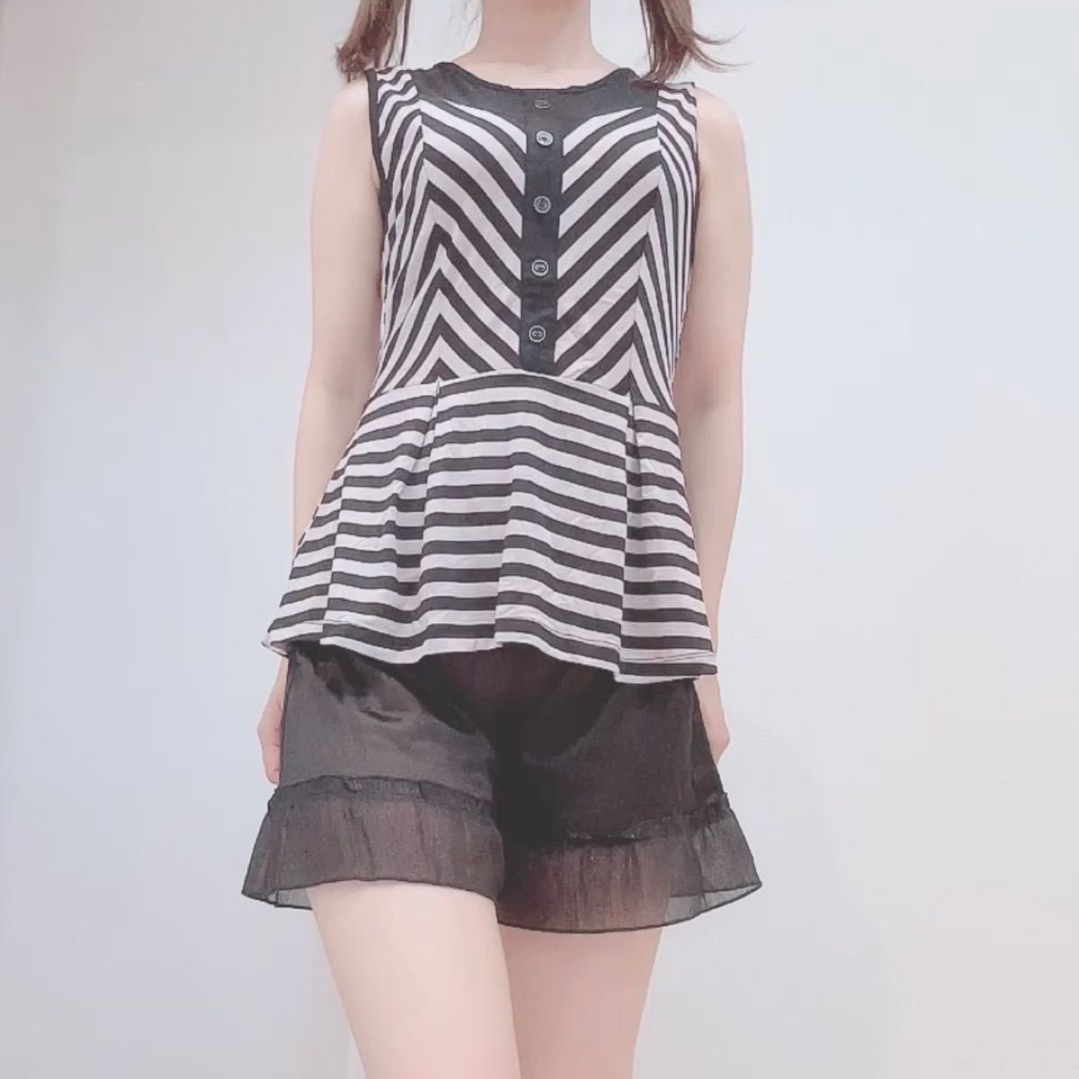 【新品】dazzlin ダズリン ペプラムトップス S 定価6,600円