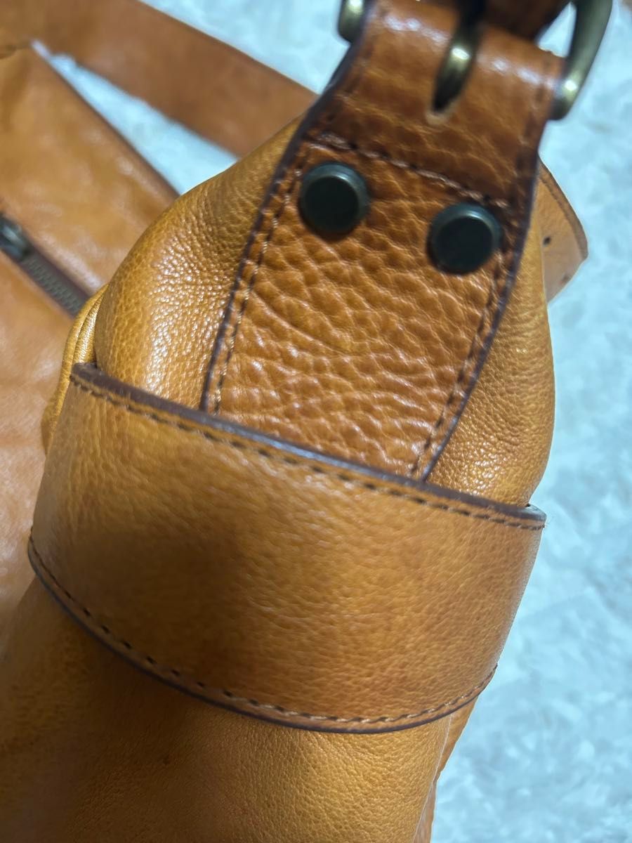【Tada Leather】 B-LBR-8011 本革 ショルダーバッグ ブラウン 本革 ショルダーバッグ レザー ブラウン|Yahoo!フリマ(旧