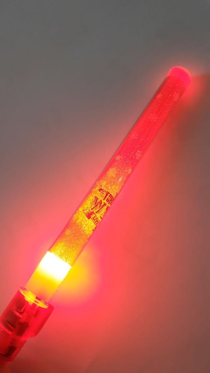 東方神起 赤 ペンライト WITH ツアー 2015 電池交換済み 替え電池もお付けします コンサートグッズ コレクションに