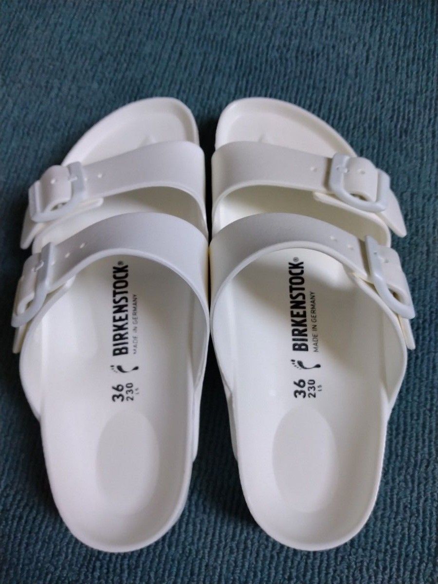 BIRKENSTOCK ホワイト フラットサンダル 関税送料込み BIRKENSTOCK サンダル ホワイト 36 23 5|Yahoo!フリマ(旧
