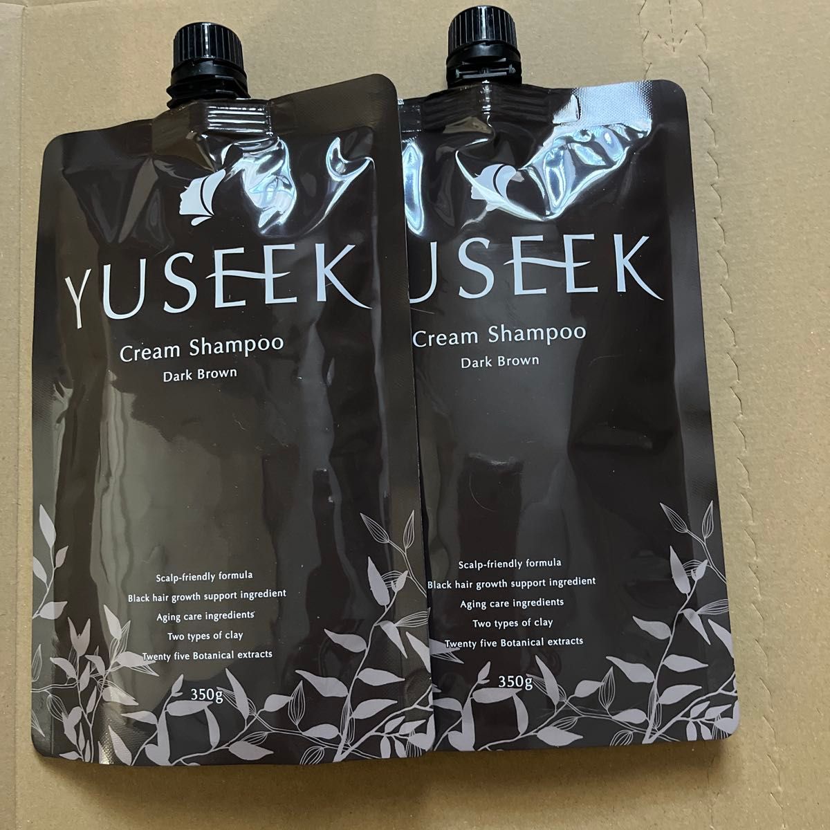YUSEEK クリームシャンプー ダークブラウン 2個セット 新品未使用品 YUSEEK クリームシャンプー ダークブラウン 350g 2個セット