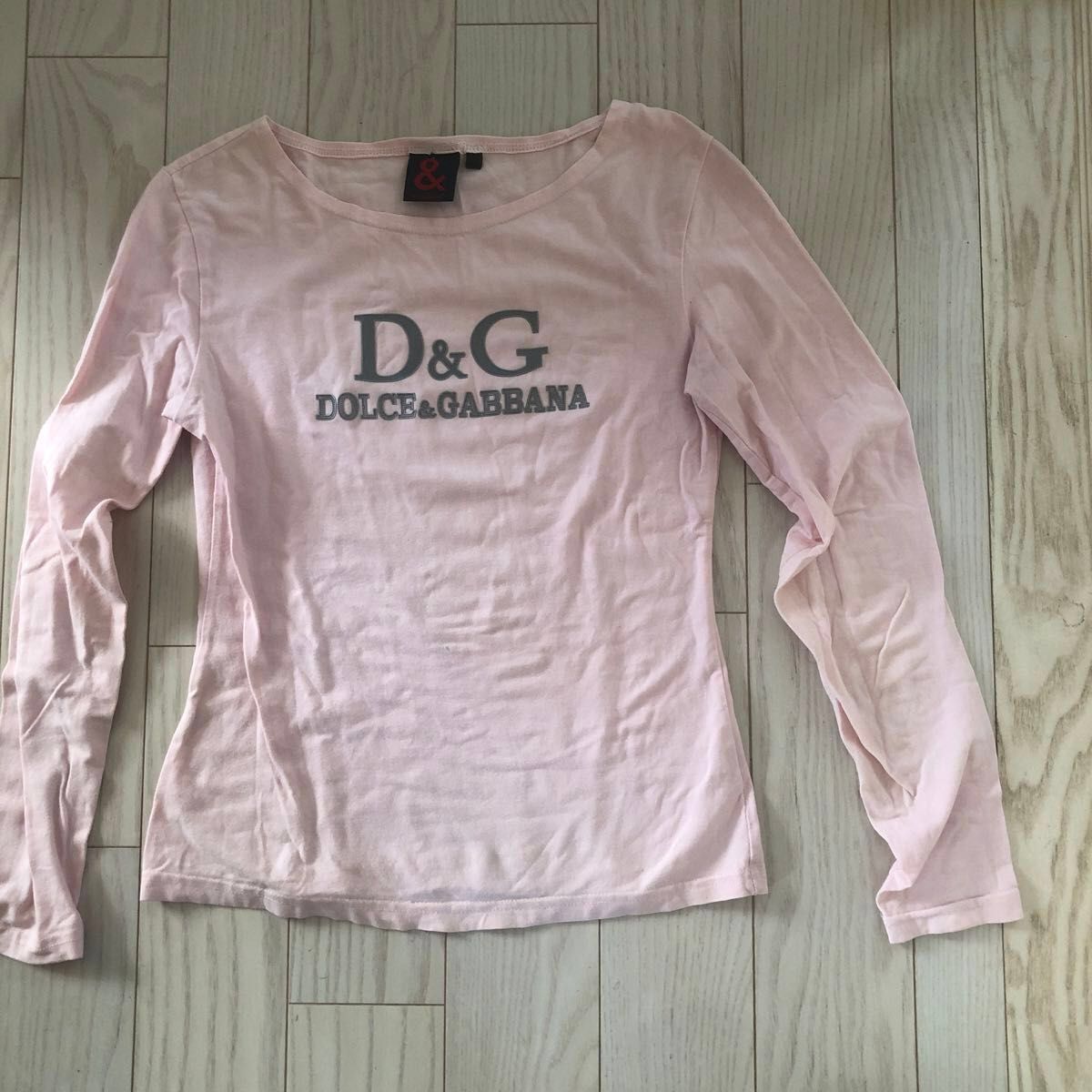 【未使用品】DOLCE&GABBANA Tシャツ ピンク サイズS 000297 D&G DOLCE&GABBANA レディース長袖Tシャツ ピンク|Yahoo!フリマ