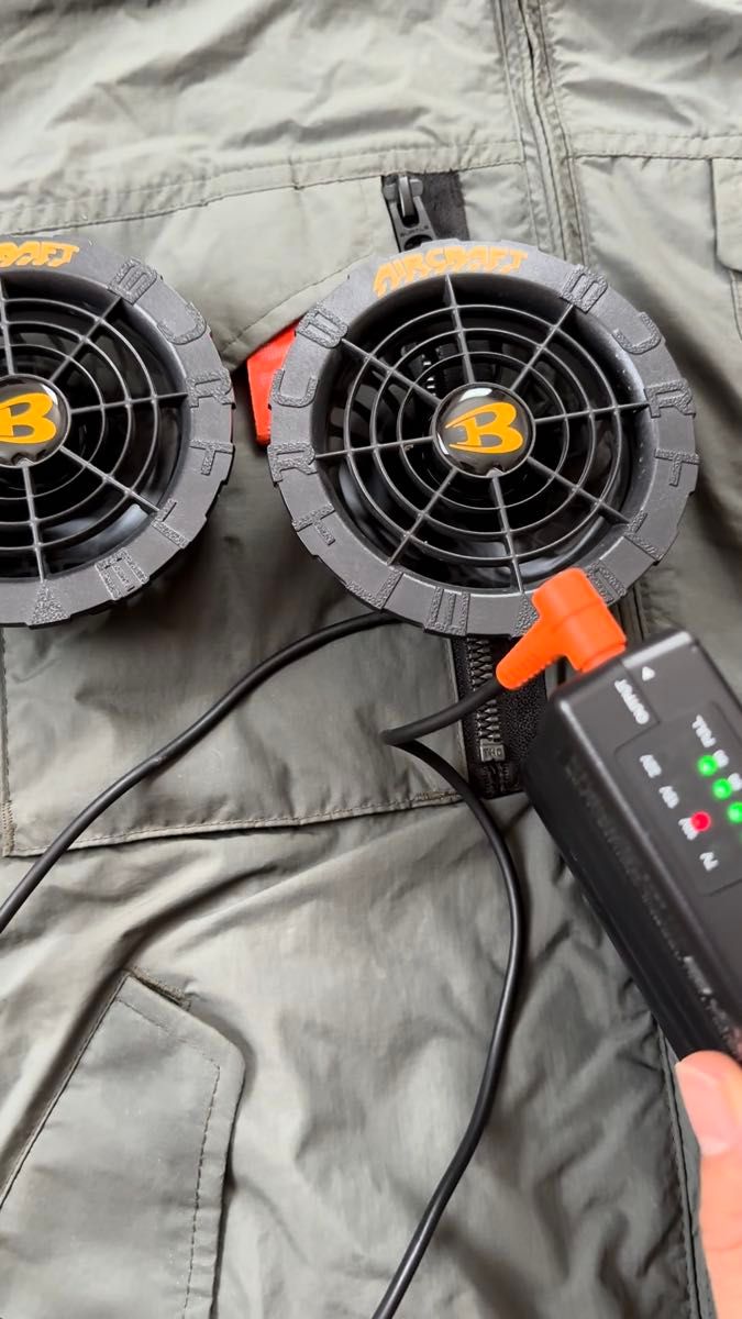 バートル 空調服 エアークラフト 22v バッテリー ファン AC1156 半袖 ブルゾン ミスグリーン フルセット
