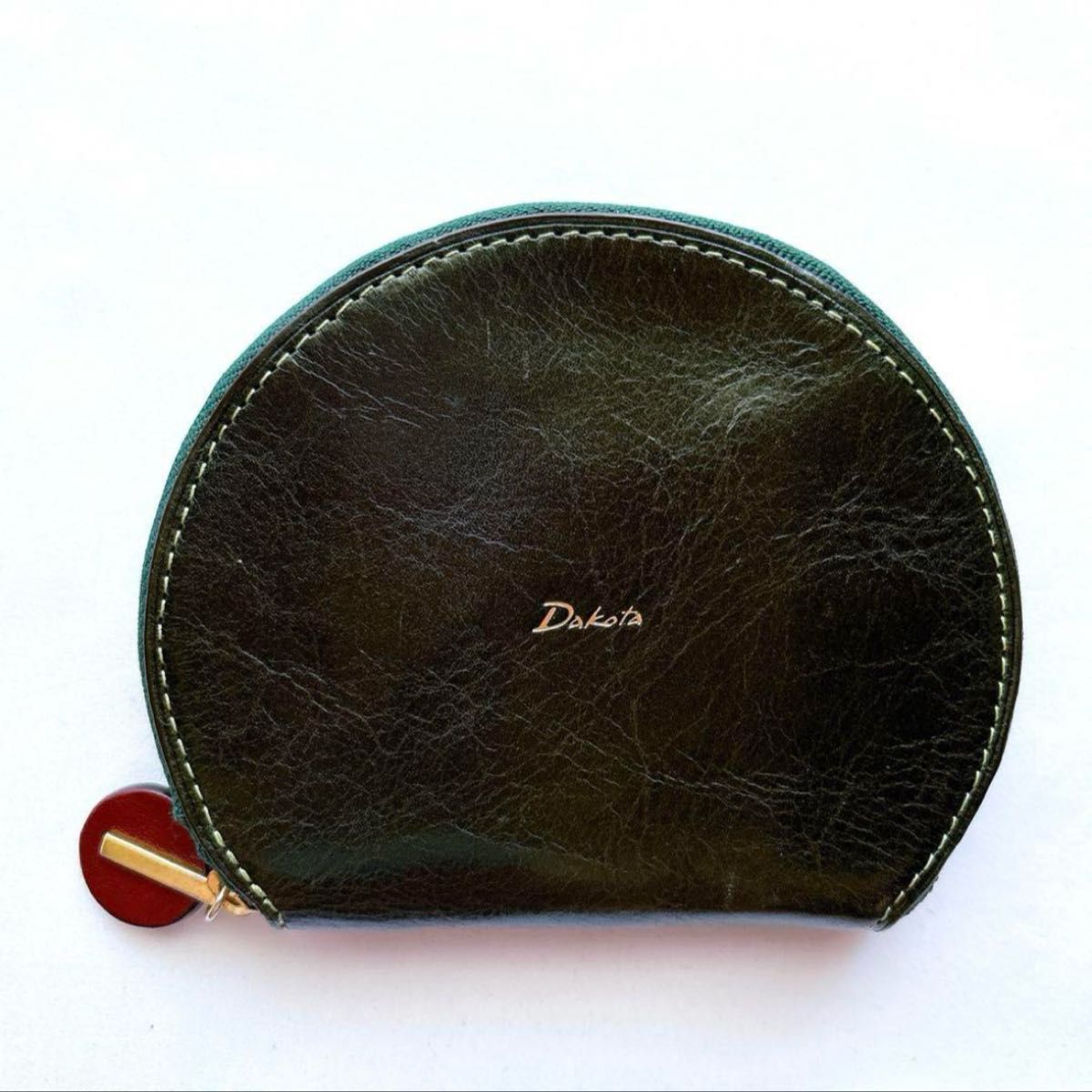 新品未使用 ダコタ Dakota チェルキオ コンパクト 財布 グリーン 美品】DAKOTA ダコタ チェルキオ ラウンド二つ折り財布 グリーン