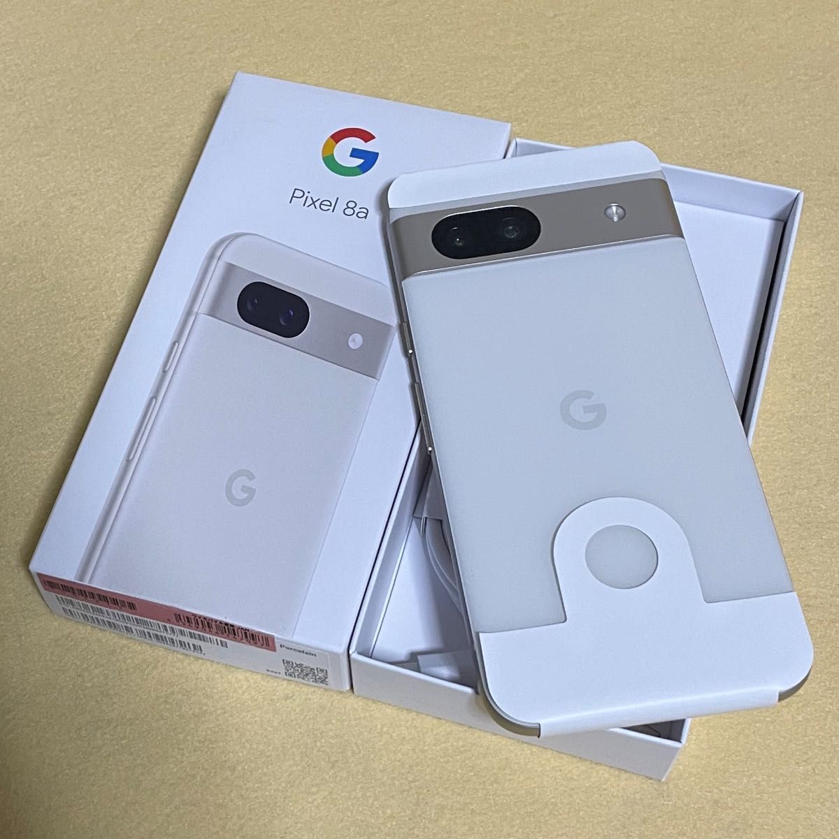 Google Pixel 8a 極美品 純正ケース付き ポーセリン SIMフリー 新品/未使用】Google Pixel 8a ポーセリン 一括購入/Y mobile版
