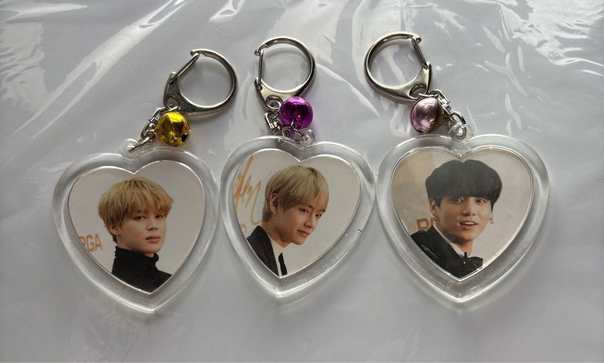 ★専用★BTS フェスタ グク テテ ジミン ユンギ 耳付き バス キーリング BTS キーホルダー ストラップ ジミン テテ グク|Yahoo!フリマ
