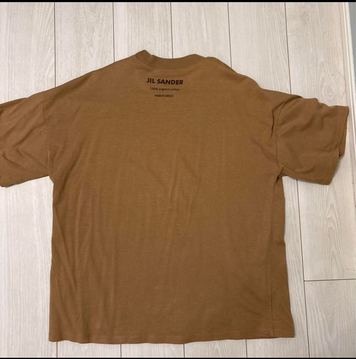 ◆JIL SANDER◆ 半袖 コットン Tシャツ ブラウン JIL SANDER ジルサンダー ブラウン Tシャツ Tシャツ 半袖Tシャツ