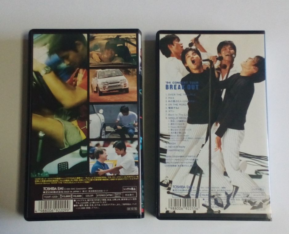 【中古VHS】 織田裕二 『ロード・ショウ』『'94 コンサートツアー　BREAK OUT』_画像2