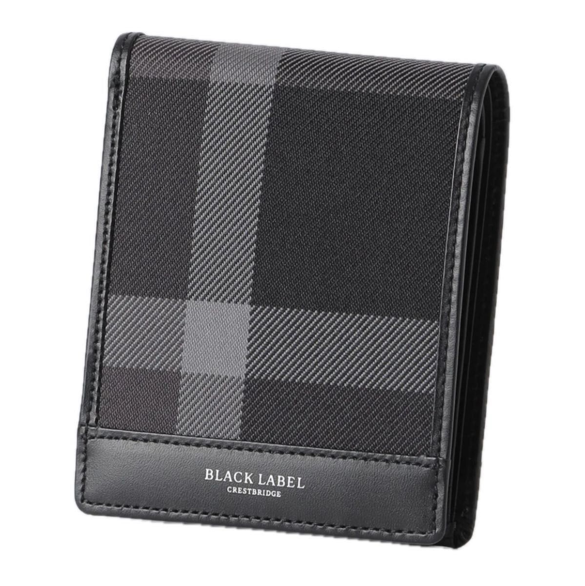 【極美品・箱付】ブラックレーベル クレストブリッジ コインケース 黒 クレストブリッジ ブラックレーベル トーナルクレストブリッジ
