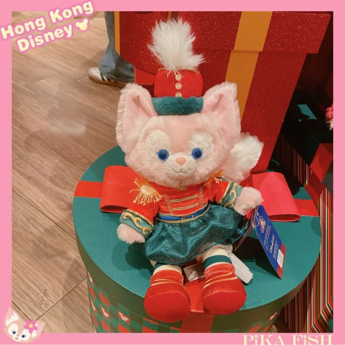 【お顔厳選】香港ディズニー クリスマス リーナベルぬいぐるみSSサイズ 即発送 正規品】リーナベル 2024クリスマスぬいぐるみ 香港