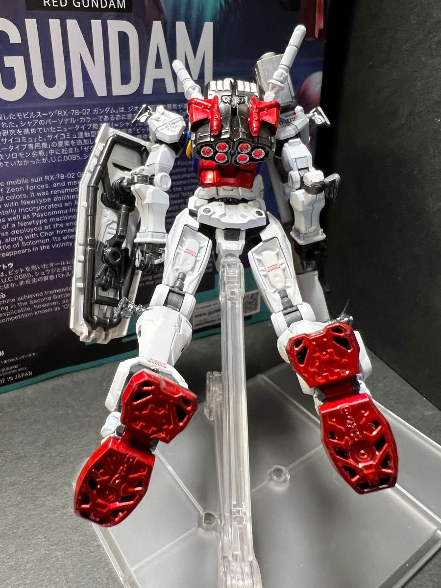 HG 赤いガンダム 白いガンダム塗装 ジャンク まとめ売り 2機セット HG 赤いガンダム(ビット6基)白いガンダム全塗装 完成