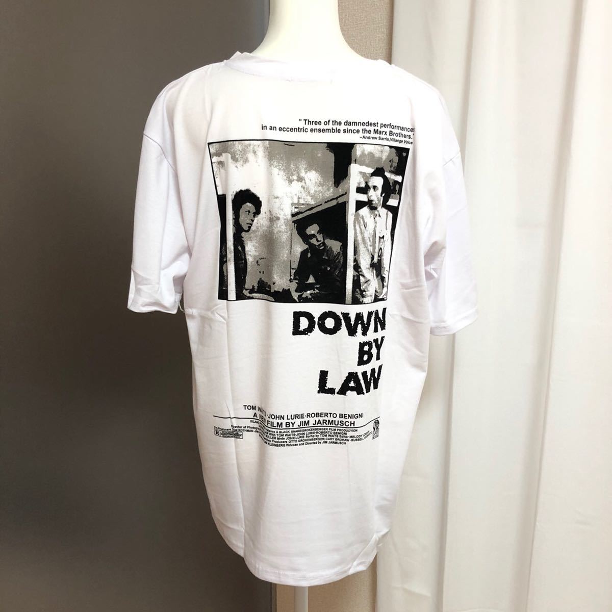 down Tシャツ 春 夏 レディース 韓国 ビッグシルエット バックプリント