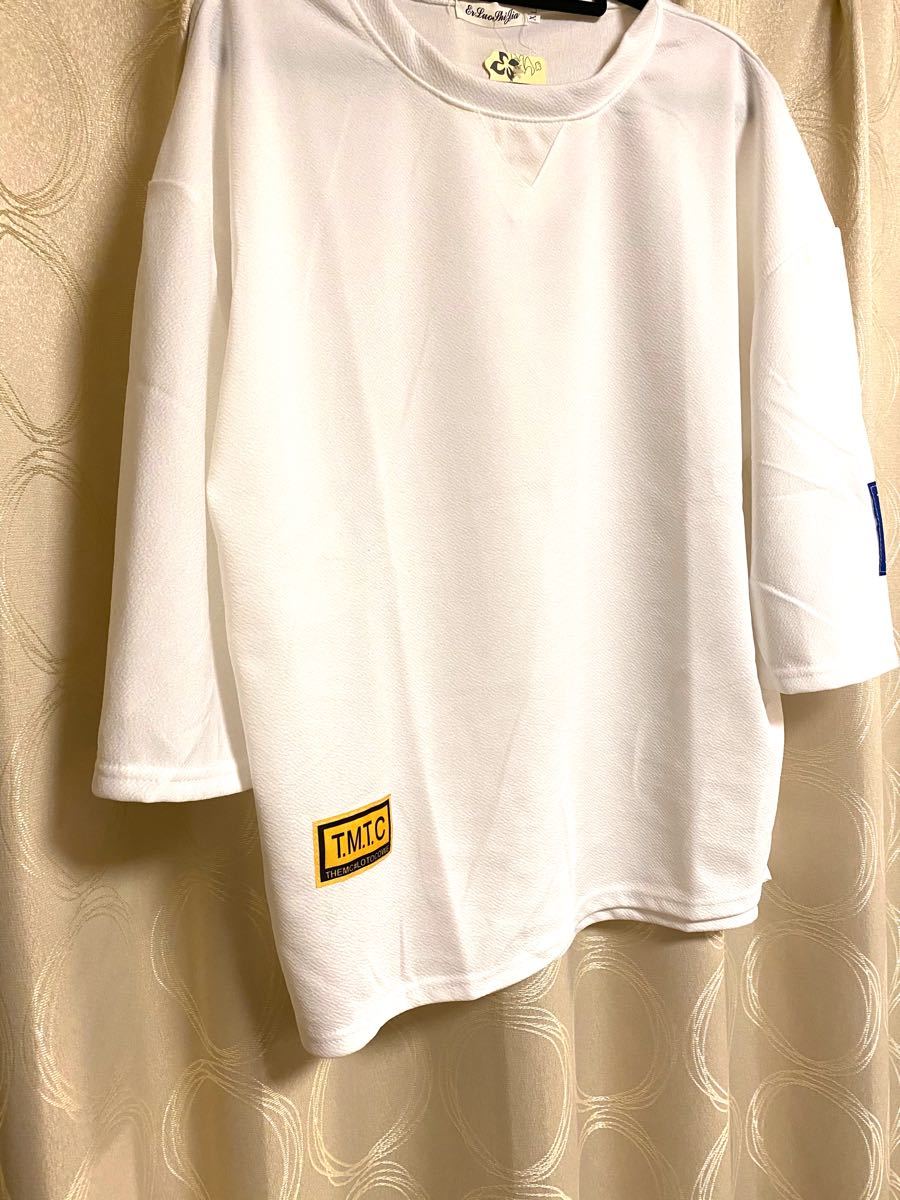 メンズ  Tシャツ ビッグ シルエット オーバーサイズ XL 韓国  夏服 半袖