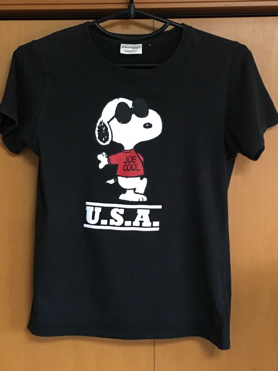 古着☆PEANUTS メンズLサイズ プリントTシャツ