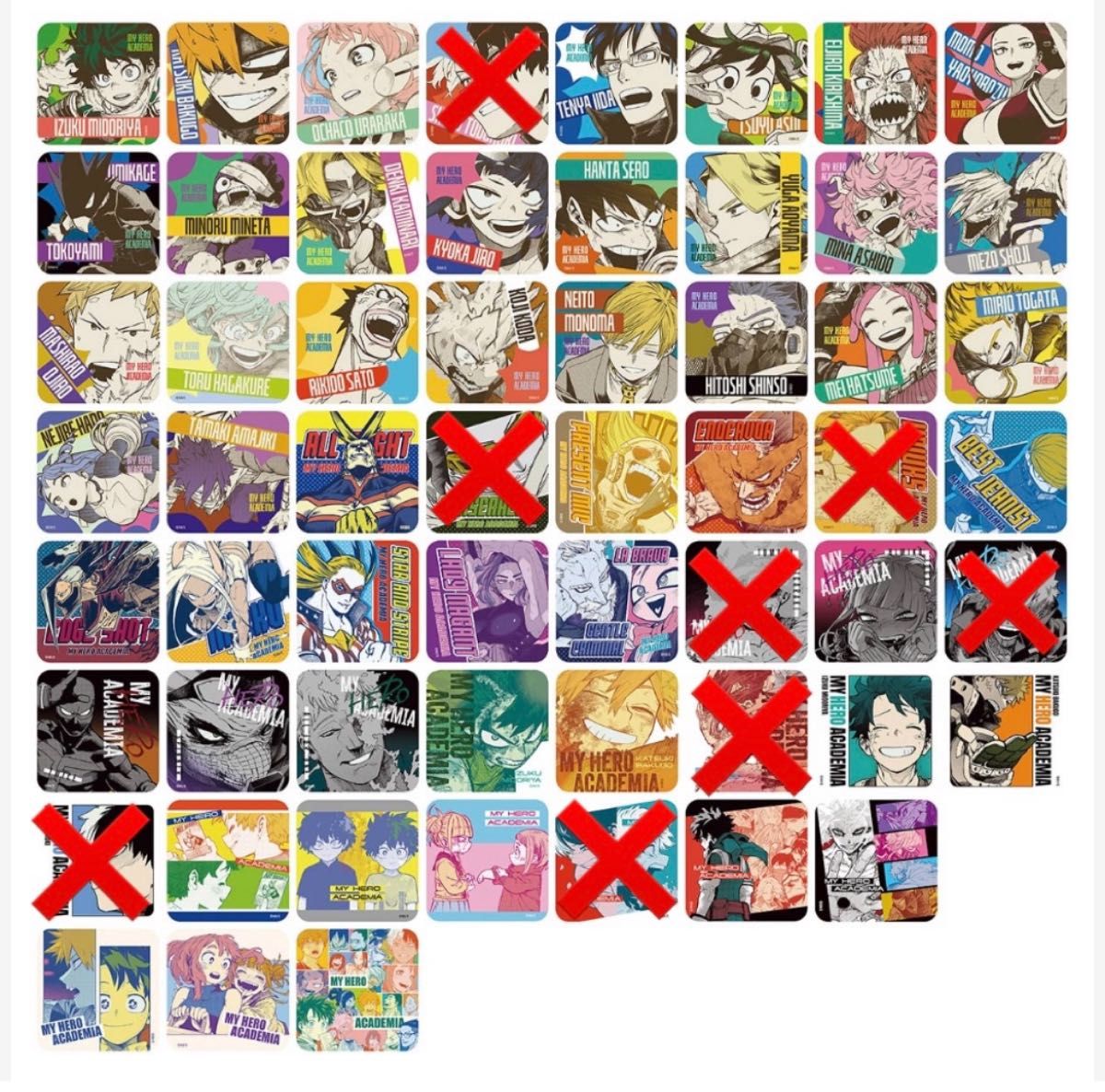 ヒロアカ原画展 限定 アートコースター 58種全種セット ヒロアカ原画展 アートコースター BOX購入特典 コースター