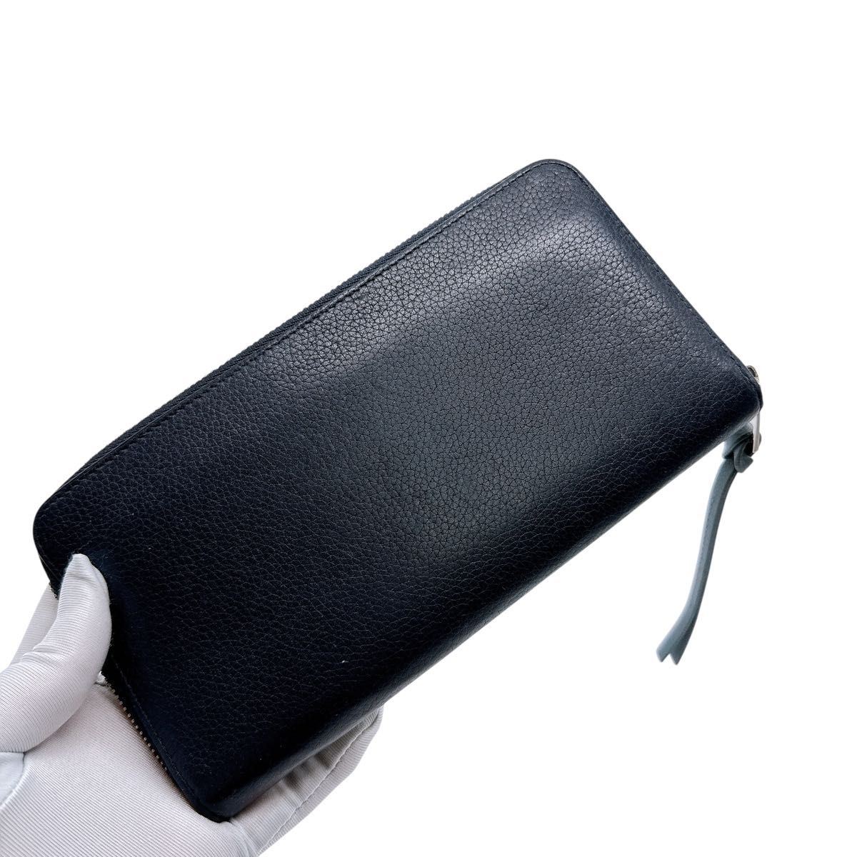 ロエベ アナグラム レザー長財布 ロエベ レザー アナグラム ラウンドファスナー 長財布 LOEWE 美