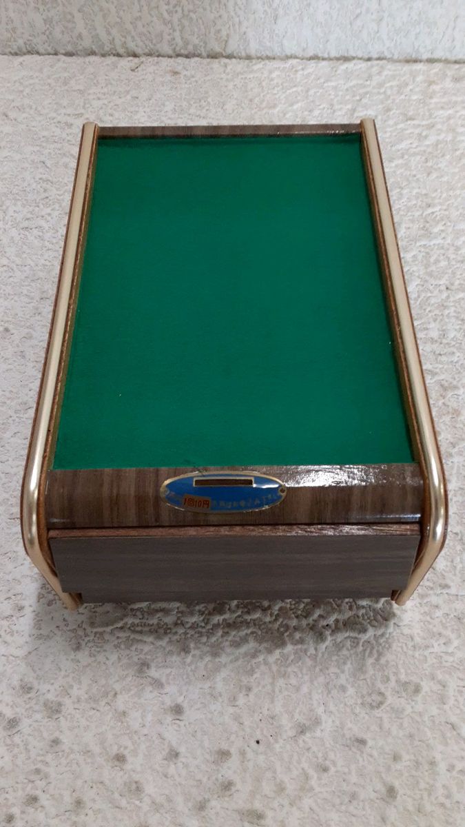 珍品 昭和レトロ な回転式電話台 小物入れ オルゴール付き