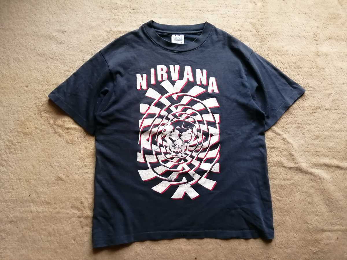 Nirvana　ニルヴァーナ　90s 90年代　Tシャツ kurt cobain anvil /ロックT バンド　ニルバーナ　giant _画像1