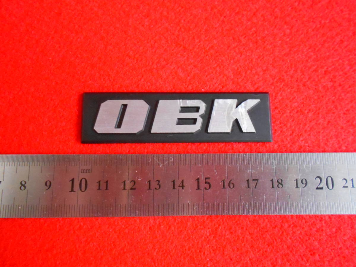 emblem OBK safe sticker made of metal aluminium? fire-proof safe fixed form mail 84 jpy 
