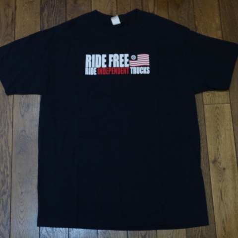 Independent Tシャツ L ネイビー 両面ロゴ インデペンデント オールド スケート ストリート アメリカ フラッグ 90s ヴィンテージ_画像2