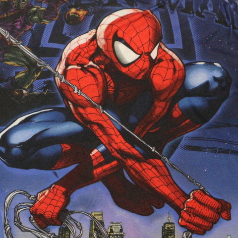 ヤフオク Marvel Spiderman Tシャツ 両面総柄 Xl マーベル