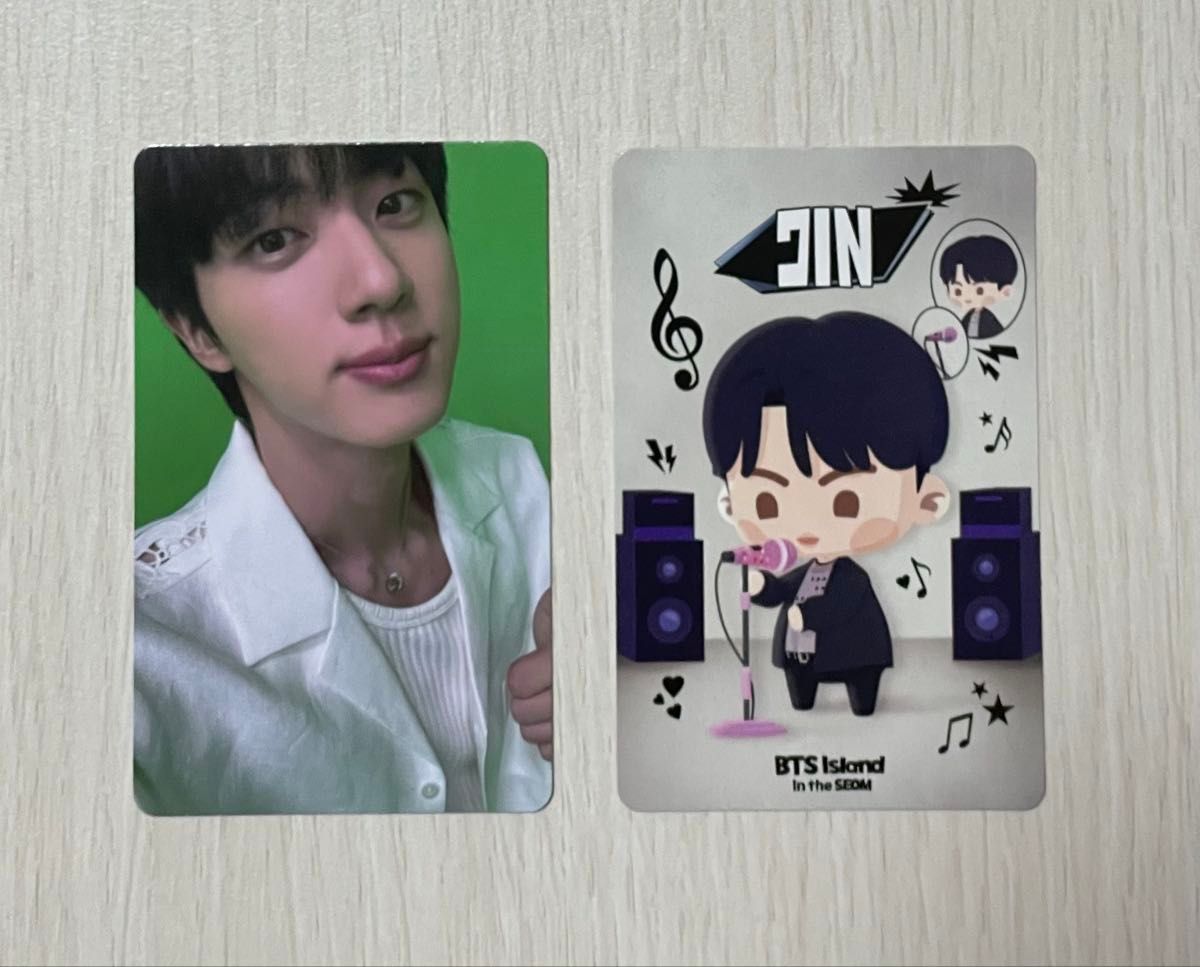 BTS ジン run seokjin スペシャルギフト トレカセット 幕張 RUNSEOKJIN ジン 千葉 幕張 FC限定 トレカ 2枚|Yahoo!フリマ