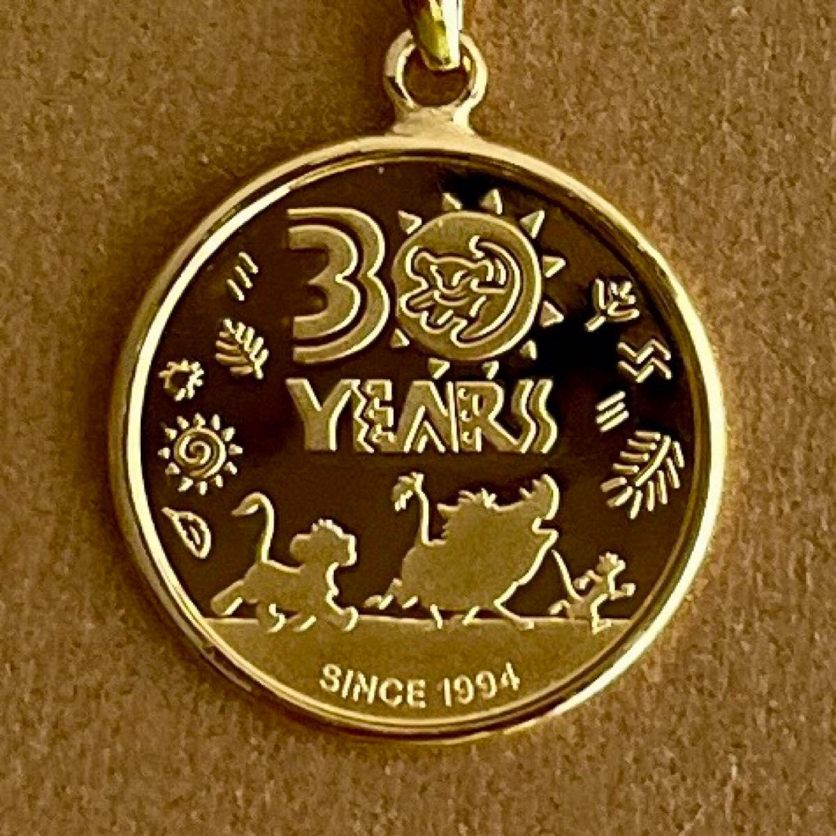 ディズニー 30周年 コイン 新品 ディズニー Disney ライオンキング 30周年 純金コイン