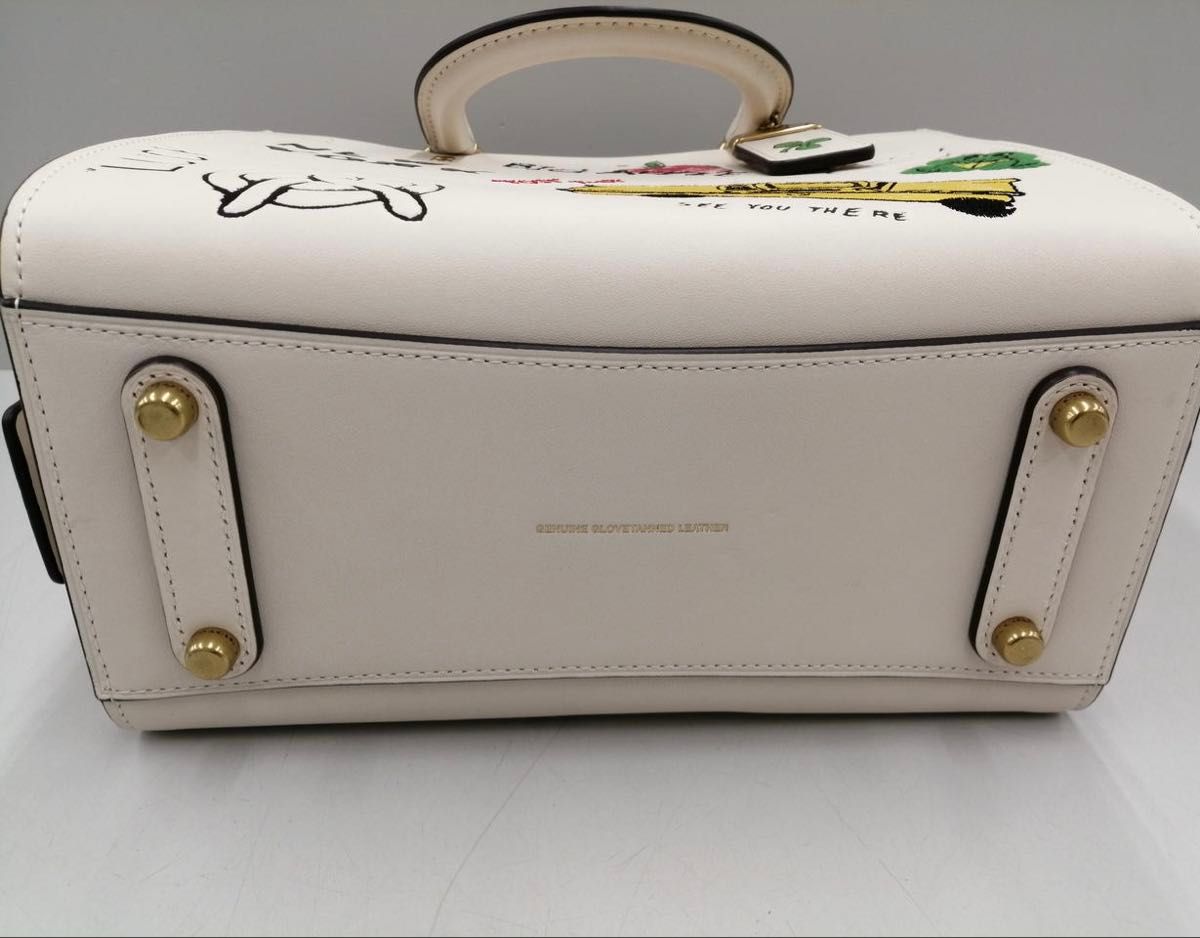 美品 コーチ ローグ 2way ショルダーバッグ ハンドバッグ レディース COACH レザー ローグバッグ25 スケッチプリント 2way ショルダー