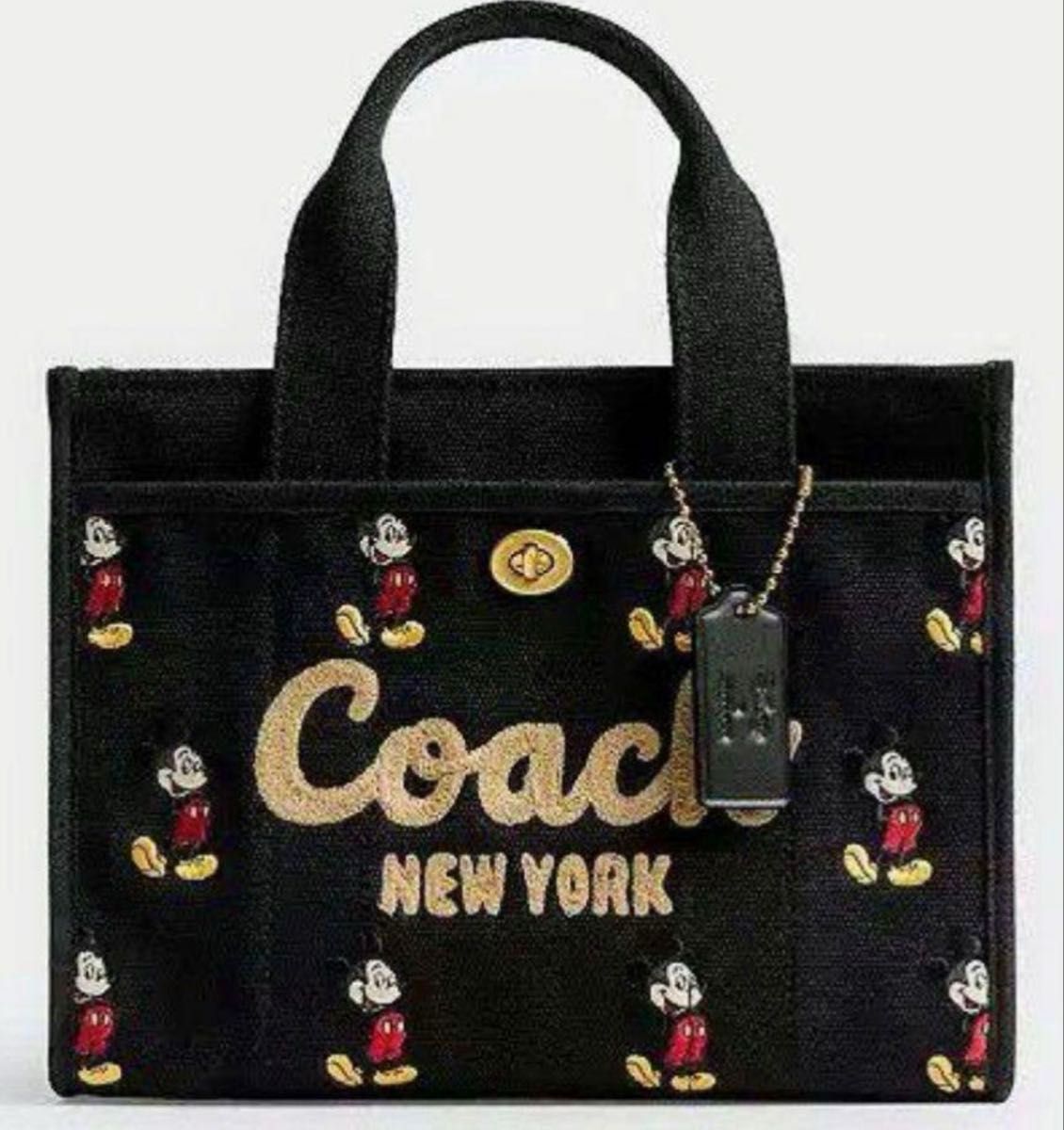 【COACH】ディズニー ミッキーマウス カーゴ トートバッグ 新品【DISNEY X COACH】カーゴ トートバッグ26 ミッキーマウス