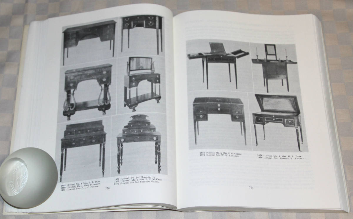 洋書　 American Antique Furniture　Vol. 1 & 2　 米国アンティーク家具カタログ　2冊セット　大型本　 中古本_②