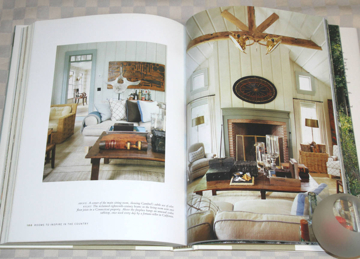 洋書　Rooms to Inspire in the Country: The Infinite Possibilities of American House Design　カントリー　インテリア　大型　中古本_画像8