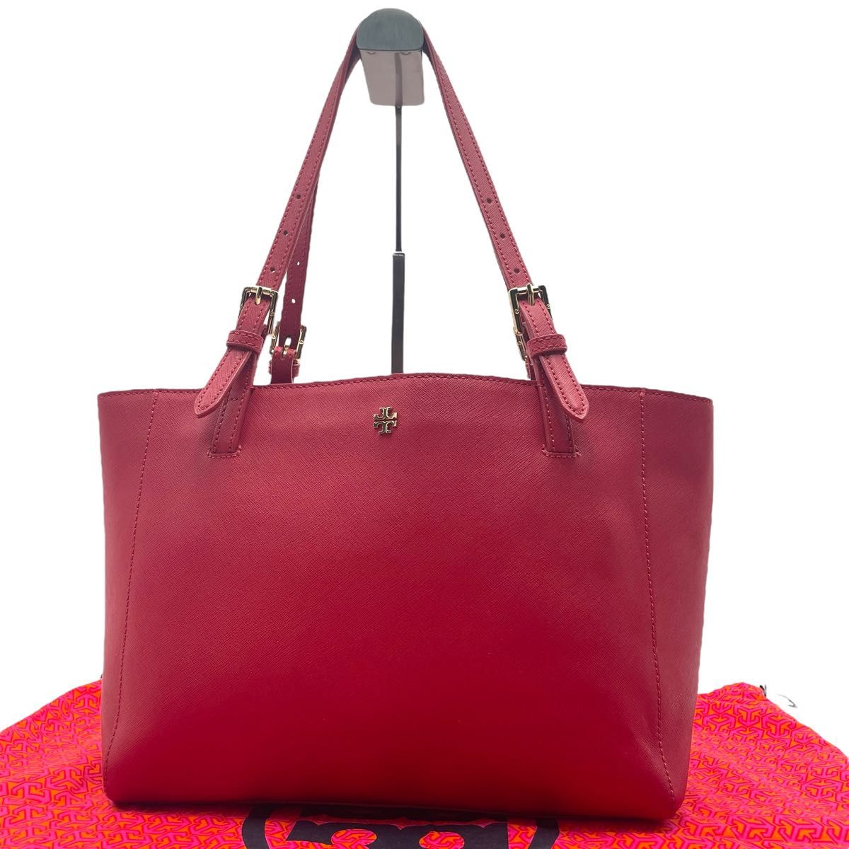 TORY BURCH レザー トートバッグ トリーバーチ【関税送料込】 美品】保存袋付 TORY BURCH トリーバーチ トートバッグ オール