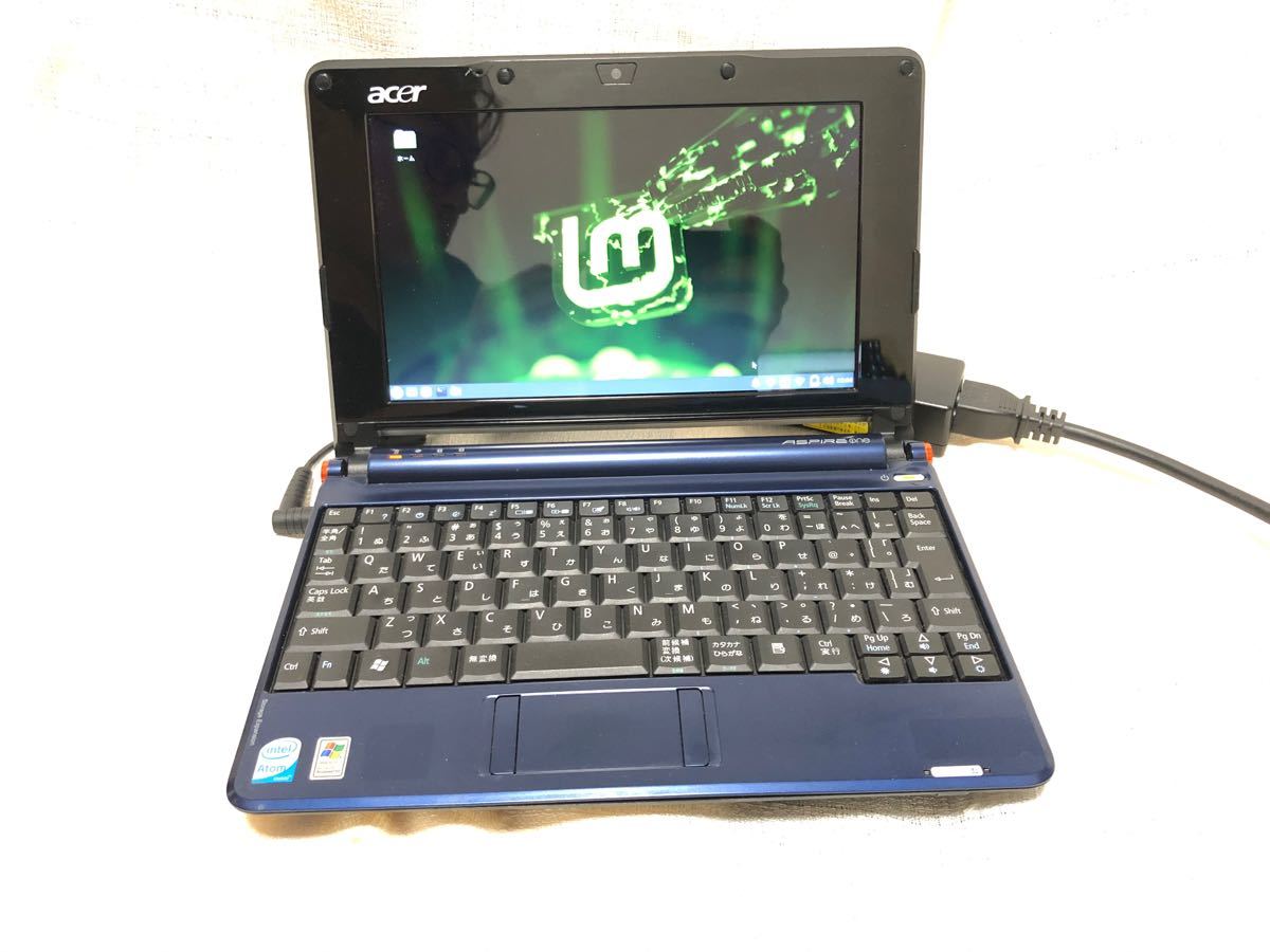 Paypayフリマ Acer Aspire One 改造品 Linux 中古 ノートパソコン