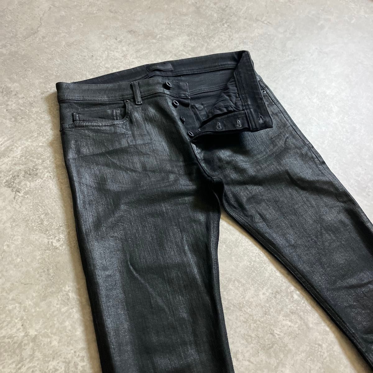 ディーゼルブラックゴールド スリム ストレート チノパン W84cm オレンジ DIESEL BLACK GOLD TYPE-2814 W30 ディーゼルブラックゴールド