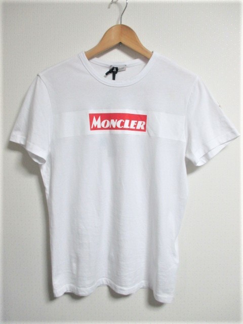 ☆MONCLER モンクレール ボックスロゴ ワッペン プリント Tシャツ 半袖