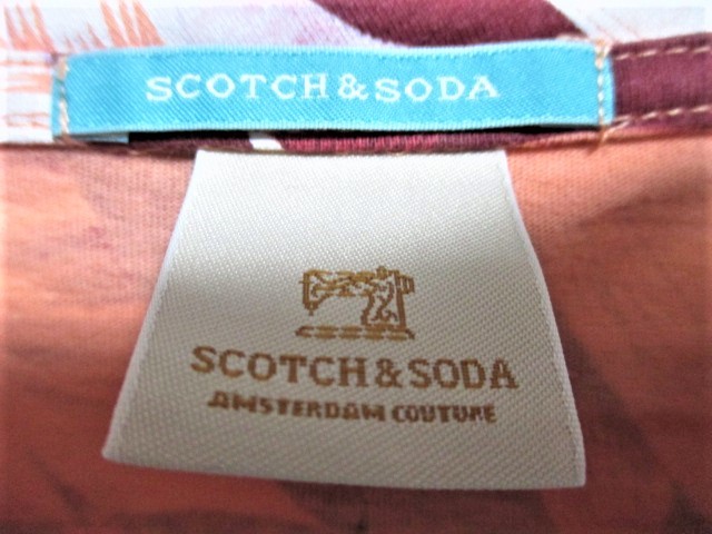 ☆SCOTCH & SODA スコッチアンドソーダ 総柄 袖プリントライン Tシャツ 半袖 アロハ/メンズ/S☆サファリ掲載_画像8