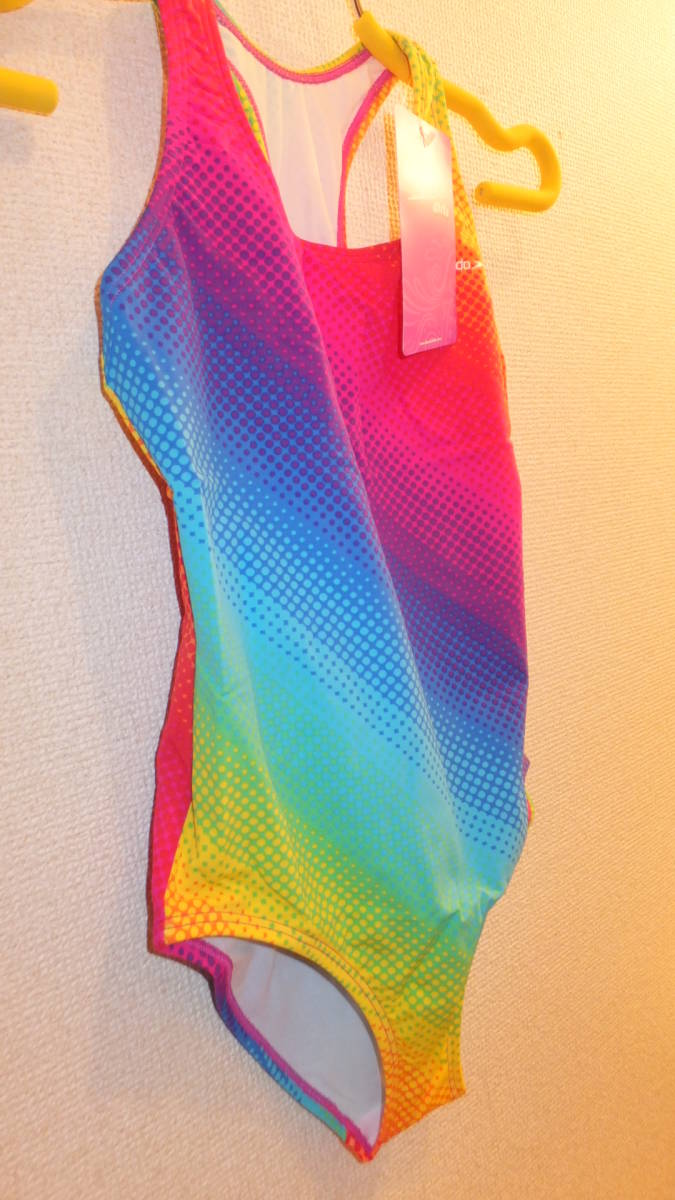 ★SPEEDO GIRLS SWIMWEAR★Costco 新品スピードワンピース水着女性サイズ12　NEWコストコ輸入物One piece neon pink size 12 　アメリカ_画像3