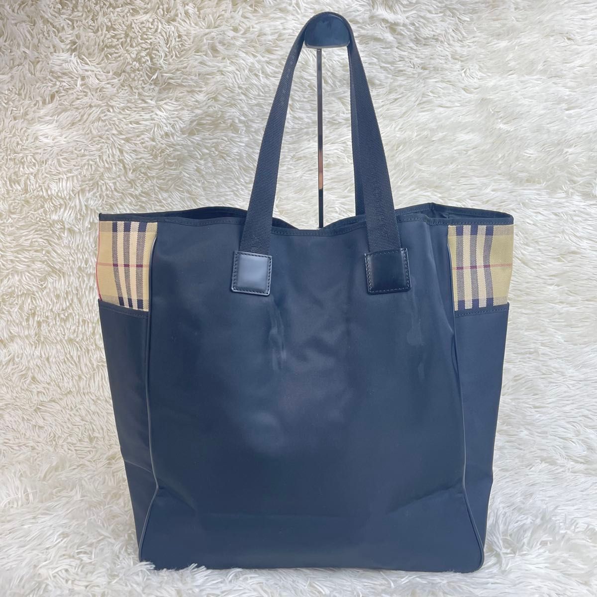 Burberry Black Label ノバチェック トートバッグ バーバリーブラックレーベル トートバッグ ノバチェック 大容量