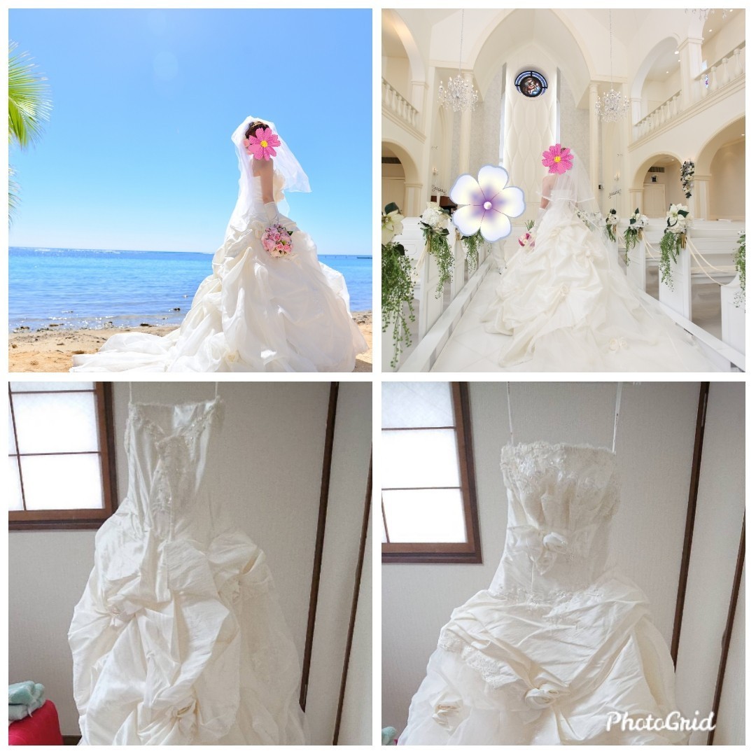 超人気高品質 クリーニング済□お花可愛いロングトレーン(^^♪ 9号