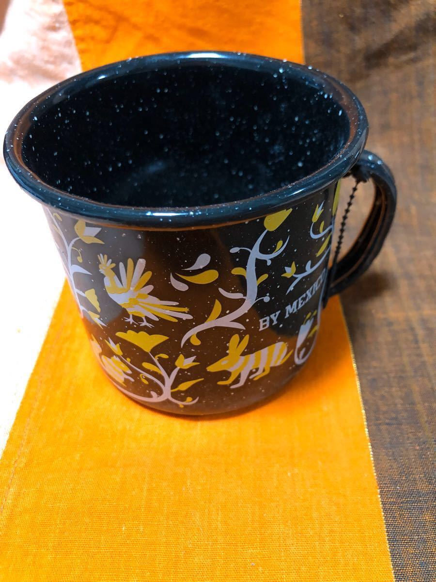 ノブユキさまへ　オトミ族刺繍の柄プリント　ホーローマグカップ