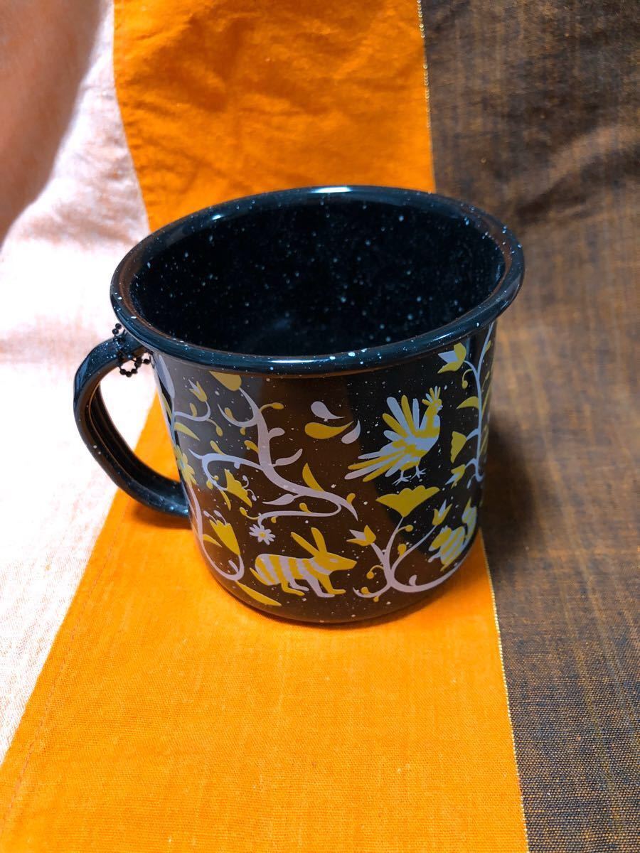 ノブユキさまへ　オトミ族刺繍の柄プリント　ホーローマグカップ