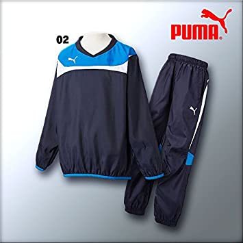 ■PUMA（プーマ）★ピステ上下セット　トップ＆パンツ上下セット　サッカー　トレーニングウェア　ネイビー　ジュニア/レディースS ■_参考画像